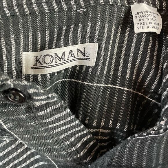 Koman Button Down Dress Shirt Size L (16-16.5) EUC - Picture 7 of 7